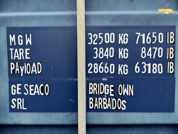 As-is 40 ft High Cube Shipping Container – Blue - Image 4