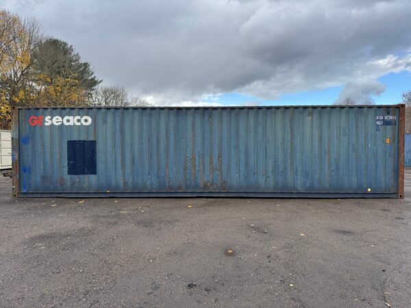 As-is 40 ft High Cube Shipping Container – Blue - Image 6
