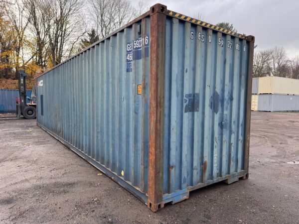 As-is 40 ft High Cube Shipping Container – Blue - Image 7