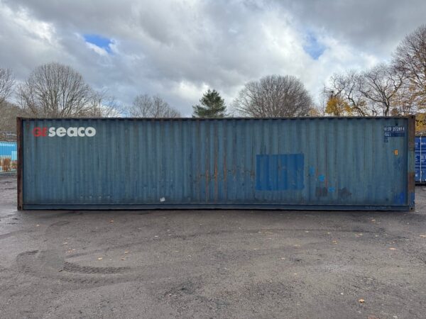 As-is 40 ft High Cube Shipping Container – Blue - Image 10