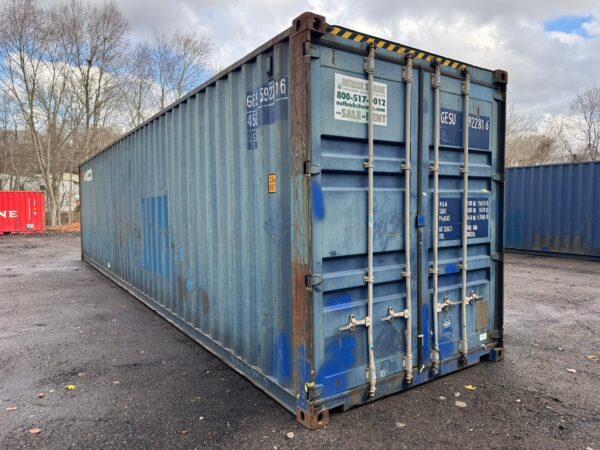 As-is 40 ft High Cube Shipping Container – Blue - Image 11