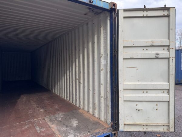 As-is 40 ft High Cube Shipping Container – Blue - Image 15
