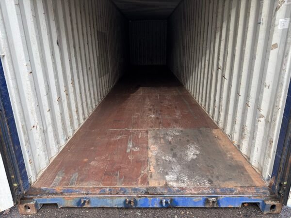 As-is 40 ft High Cube Shipping Container – Blue - Image 17