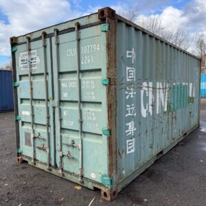 Used 20 ft Standard Height Shipping Container – Green or Red