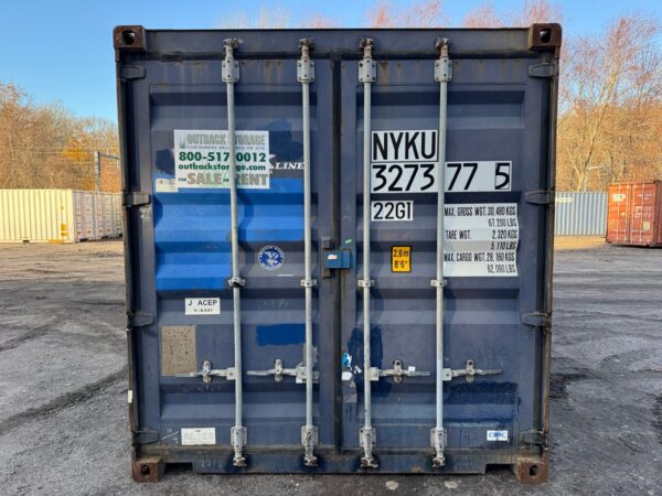 Used 20 ft Standard Height Shipping Container – Blue or Green - Image 3