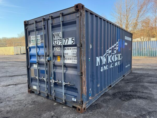 Used 20 ft Standard Height Shipping Container – Blue or Green