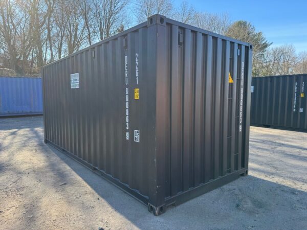 Used 20 ft Double-Door Shipping Container – Black - Image 11