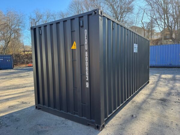 Used 20 ft Double-Door Shipping Container – Black - Image 13