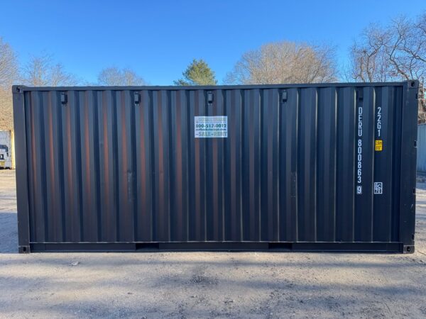 Used 20 ft Double-Door Shipping Container – Black - Image 14