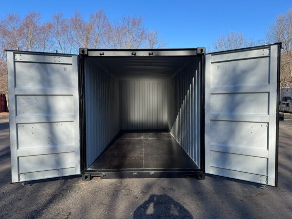 Used 20 ft Double-Door Shipping Container – Black - Image 16