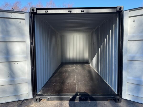 Used 20 ft Double-Door Shipping Container – Black - Image 17