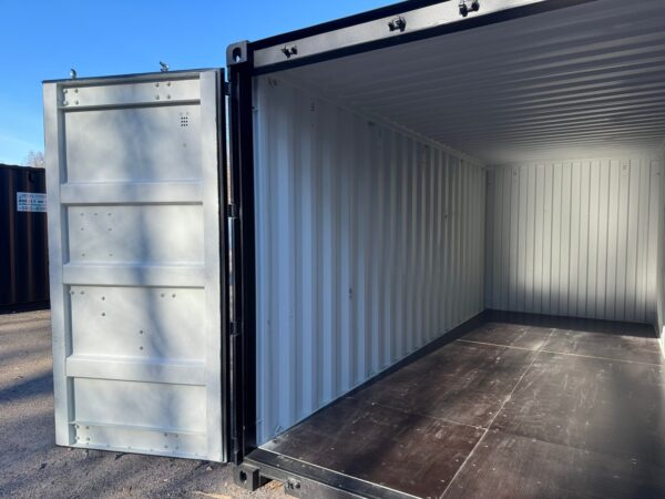 Used 20 ft Double-Door Shipping Container – Black - Image 18