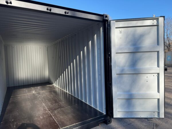 Used 20 ft Double-Door Shipping Container – Black - Image 19