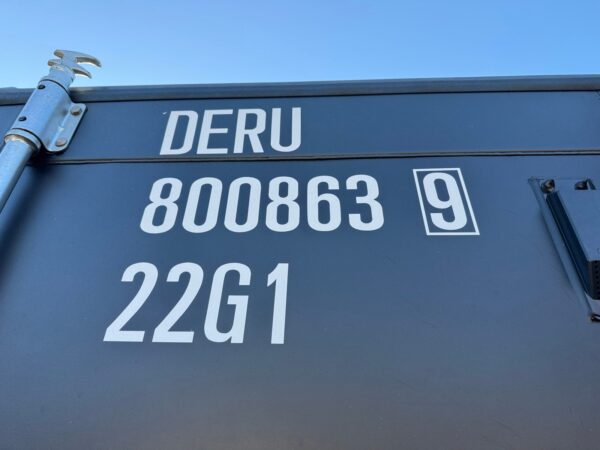Used 20 ft Double-Door Shipping Container – Black - Image 28