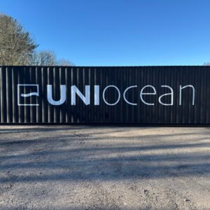 Lightly Used 40 ft High Cube Shipping Container – Black