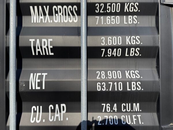 Lightly Used 40 ft High Cube Shipping Container – Black or Red - Image 5