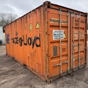 Used 20 ft Standard Height Shipping Container – Blue, Green, Orange, Red