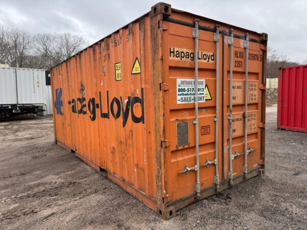 Used 20 ft Standard Height Shipping Container – Blue, Green, Orange, Red