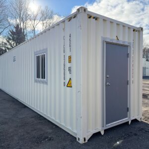 Used 40 ft High Cube Shipping Container – Beige or Red