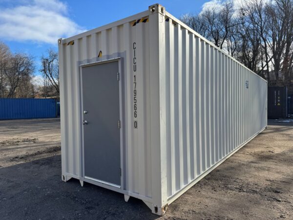 Used 40 ft High Cube Shipping Container – Beige or Red - Image 11