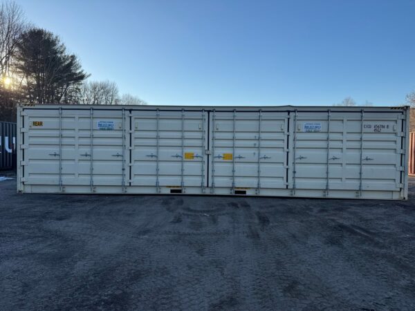 New 40 ft High Cube Open-Side Shipping Container – Beige or Red - Image 10