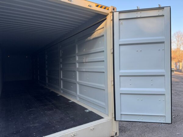 New 40 ft High Cube Open-Side Shipping Container – Beige or Red - Image 19