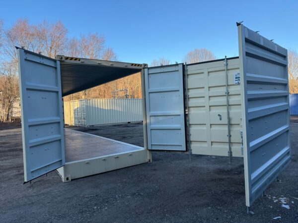 New 40 ft High Cube Open-Side Shipping Container – Beige or Red - Image 35