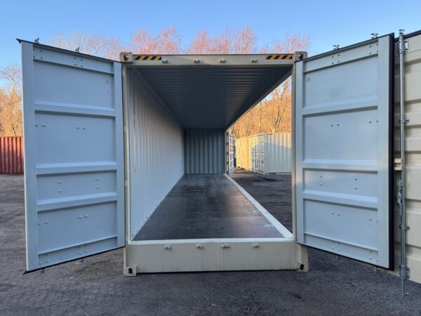 New 40 ft High Cube Open-Side Shipping Container – Beige or Red - Image 36