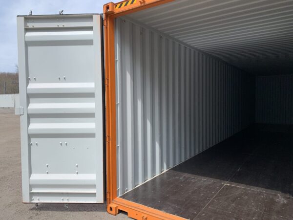 New 40 ft High Cube Shipping Container – Blue, Orange, Red - Image 15