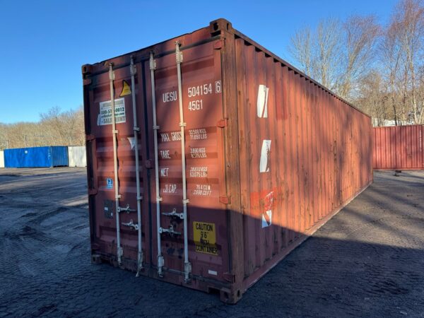 Used 40 ft High Cube Shipping Container – Brick Red - Image 6