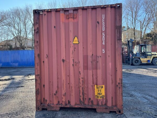 Used 40 ft High Cube Shipping Container – Brick Red - Image 9