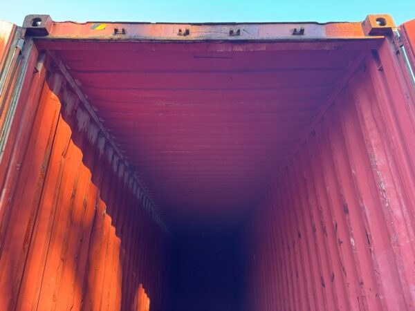 Used 40 ft High Cube Shipping Container – Brick Red - Image 17