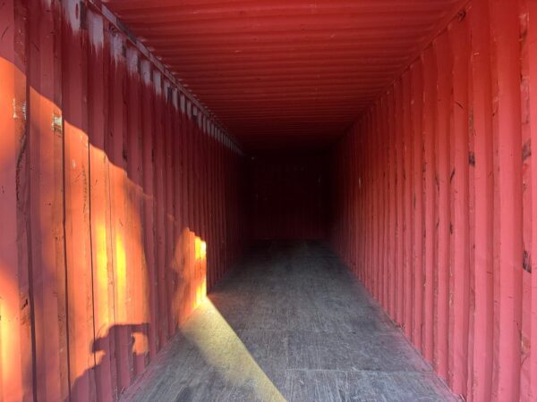 Used 40 ft High Cube Shipping Container – Brick Red - Image 19