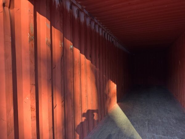 Used 40 ft High Cube Shipping Container – Brick Red - Image 20