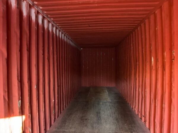 Used 40 ft High Cube Shipping Container – Brick Red - Image 24