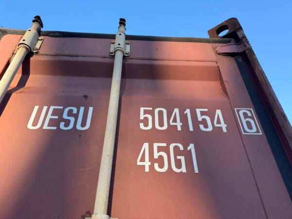 Used 40 ft High Cube Shipping Container – Brick Red - Image 30