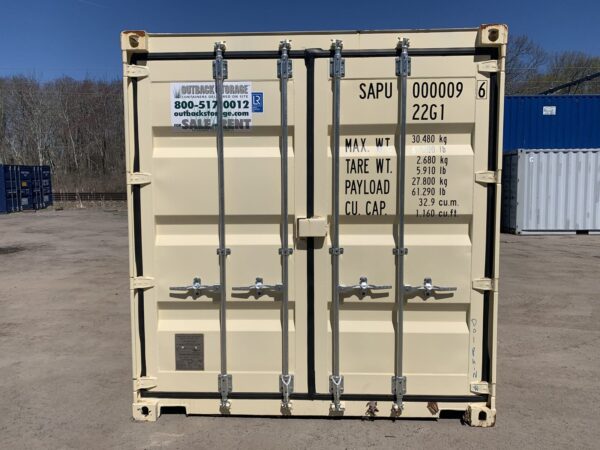 New 20 ft Duo-Con Double-Door Containers – Beige - Image 3