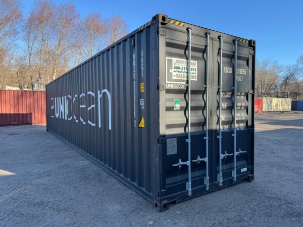 Used 40 ft High Cube Shipping Container – Black or Green - Image 12