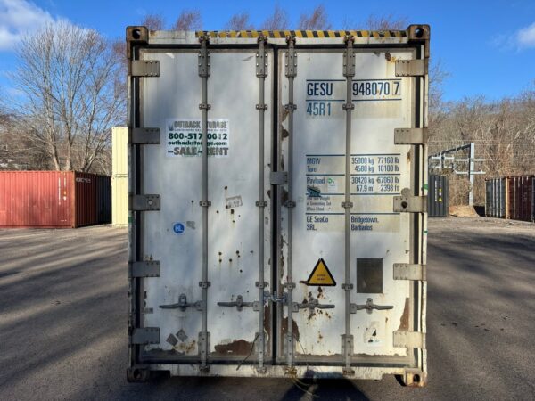 As-Is 40 ft High Cube Refrigerated Shipping Container – White or Red - Image 3