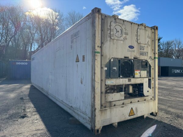 As-Is 40 ft High Cube Refrigerated Shipping Container – White or Red - Image 8
