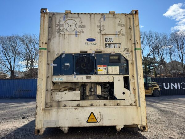 As-Is 40 ft High Cube Refrigerated Shipping Container – White or Red - Image 9