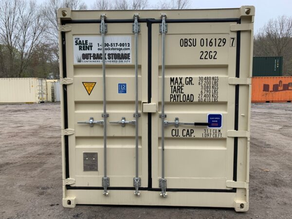 New 20 ft Open-Side Shipping Container – Beige or Red - Image 3