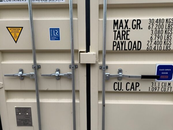 New 20 ft Open-Side Shipping Container – Beige or Red - Image 4