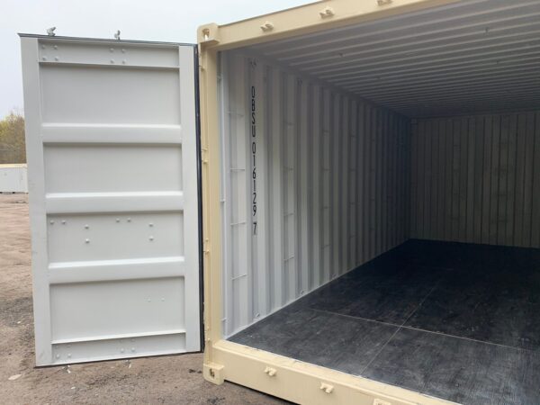 New 20 ft Open-Side Shipping Container – Beige or Red - Image 18