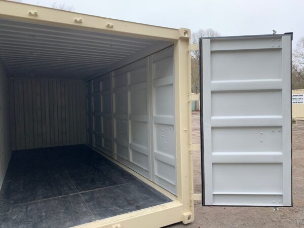 New 20 ft Open-Side Shipping Container – Beige or Red - Image 19