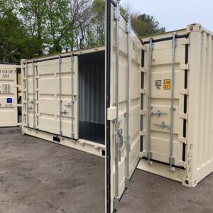 New 20 ft Open-Side Shipping Container – Beige or Red