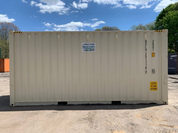 Used 20 ft High Cube Shipping Container – Beige, Green, Red - Image 14
