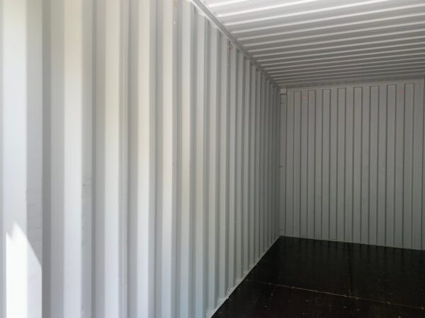 Used 20 ft High Cube Shipping Container – Beige, Green, Red - Image 23