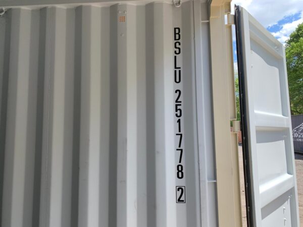 Used 20 ft High Cube Shipping Container – Beige, Green, Red - Image 27