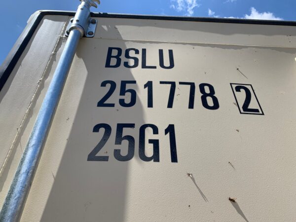 Used 20 ft High Cube Shipping Container – Beige, Green, Red - Image 28